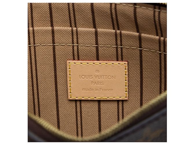 Louis Vuitton Brown Monogram Neverfull MM Pouch Braun - Ansicht 5