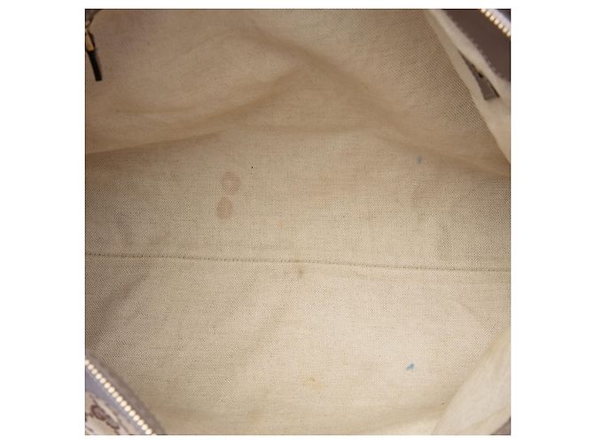 Gucci Mayfair Satchel aus beigem GG Canvas - Ansicht 4
