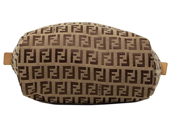 Fendi Mini Zucchino Canvas Handtasche Beige - Ansicht 3