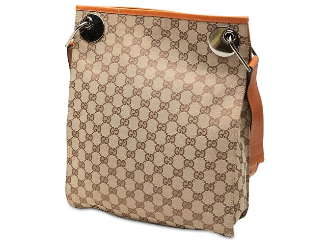 Gucci Beige GG Canvas Eclipse Crossbody - vue 2