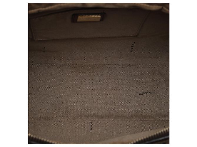 Borsa a tracolla Fendi in tela Zucchino marrone Marrone chiaro - vista 4
