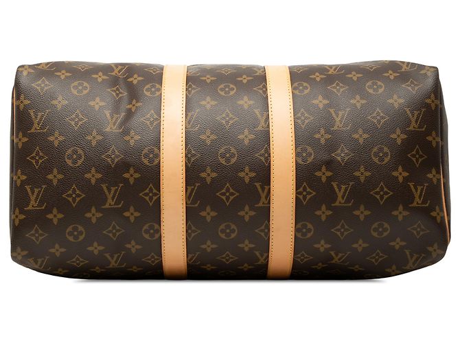 Louis Vuitton Brown Monogram Keepall 45 Marrom - vista 3