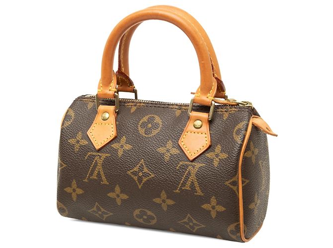 Louis Vuitton Brown Monogram Mini Speedy HL Castaño - vista 2