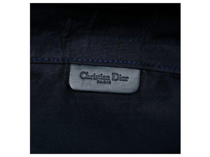 Autre Marque Diorissimo Saddle Pouch aus blauem Canvas Marineblau - Ansicht 5
