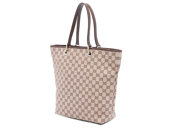 Tote Gucci in tela GG beige - vista 2