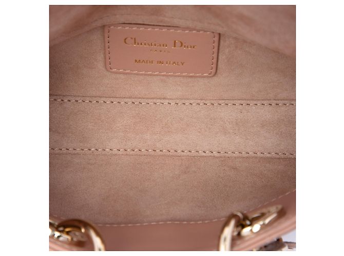 Autre Marque Dior Pink Micro Lambskin Cannage Lady D Joy Rosa - vista 4