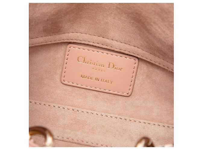 Autre Marque Dior Pink Micro Lambskin Cannage Lady D Joy Rosa - vista 5