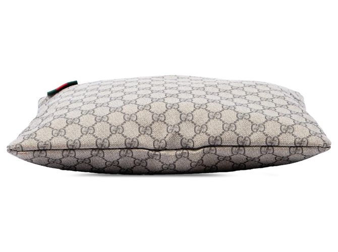 Gucci Beige GG Supreme Web Crossbody-Tasche - Ansicht 3