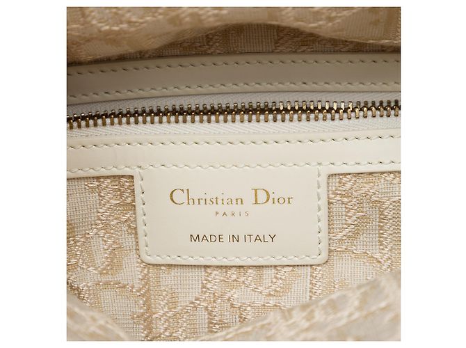 Autre Marque Dior Beige Medium Wicker Oblique Lady Dior - vista 5