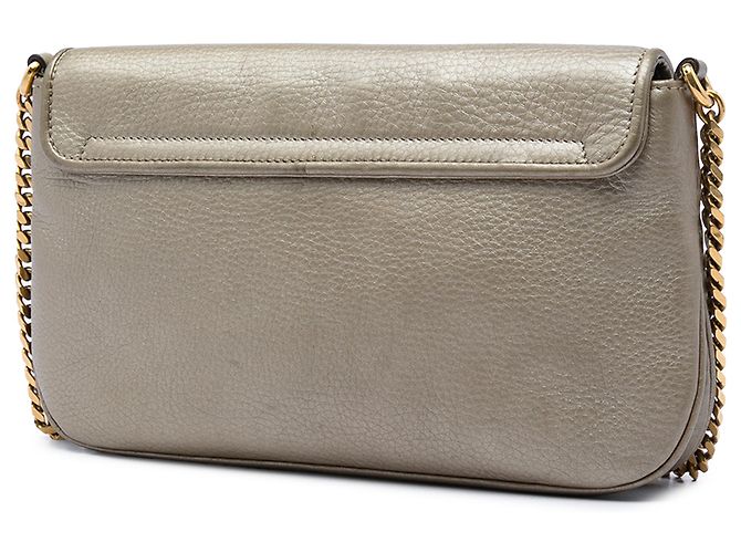 Gucci Gold Medium Calfskin 1973 Chain Crossbody D'oro - vista 2