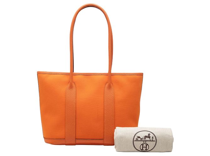 Hermès Orange Toile and Negonda Garden Party 30 Arancione - vista 8