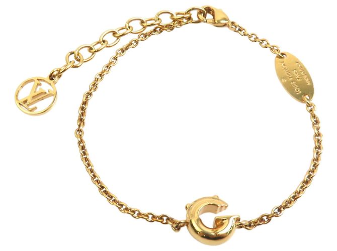 Bracciale Louis Vuitton Gold Plated LV & Me Lettera G D'oro - vista 4