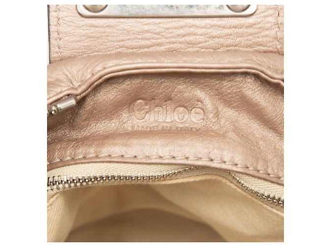 Bolso de mano Chloé Paddington Medium de piel marrón Castaño Gris pardo - vista 5