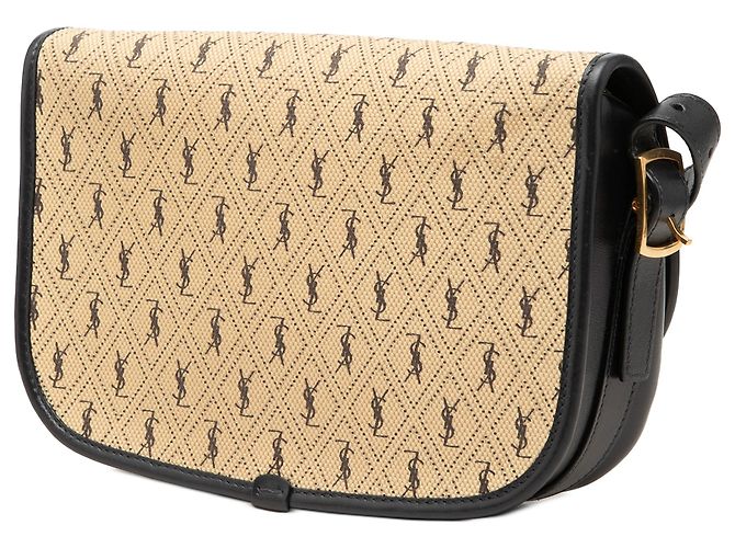Autre Marque Saint Laurent Beige Medium Canvas Monogram All Over Crossbody - vista 2