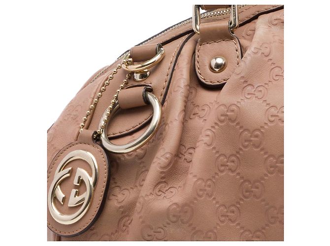 Borsa Gucci Pink Guccissima Sukey Satchel Rosa - vista 6