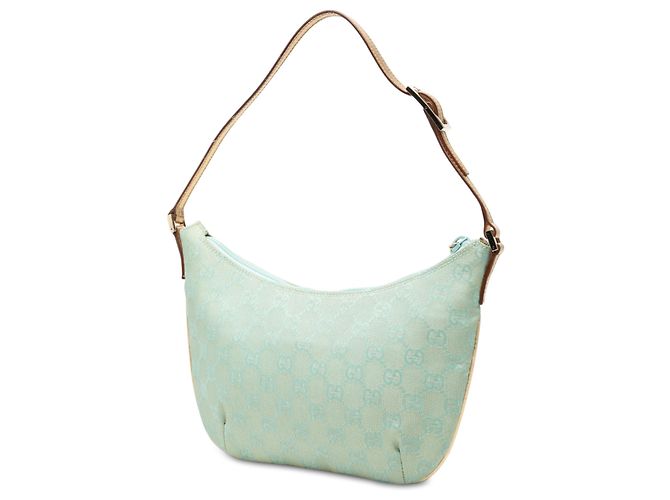 Borsa a tracolla Gucci in tela GG blu Blu chiaro - vista 2