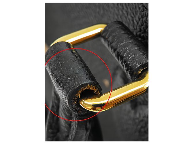 Louis Vuitton Black Bicolor Monogram Empreinte Giant Onthego PM Nero - vista 11