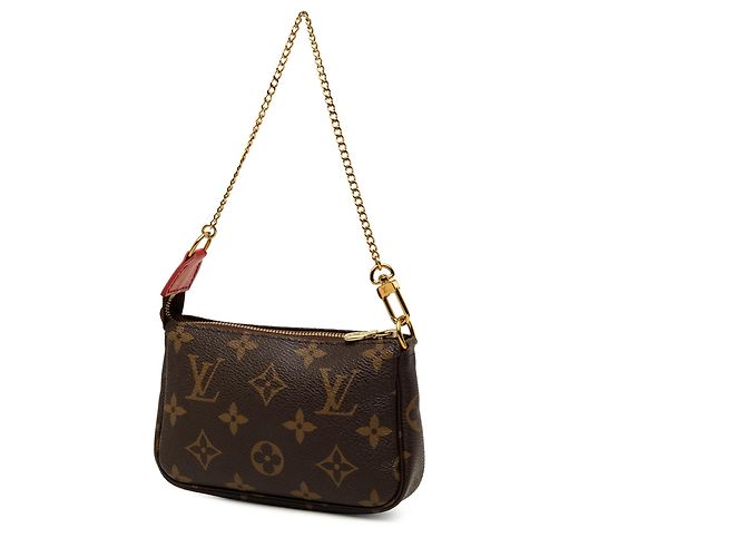 Louis Vuitton Brown Monogram Vivienne Christmas Mini Pochette Accessoires Castaño - vista 2