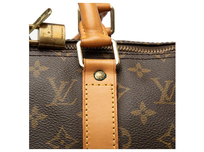 Louis Vuitton Brown Monogram Keepall 50 Marrone - vista 6