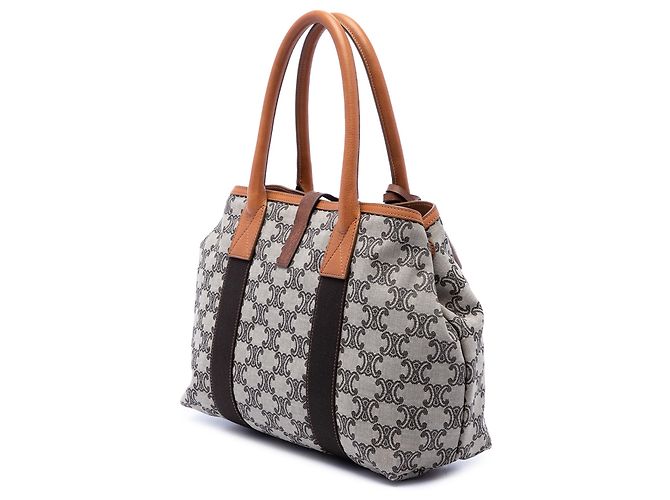 Céline Bolso Tote Celine Beige Macadam Canvas - vista 2