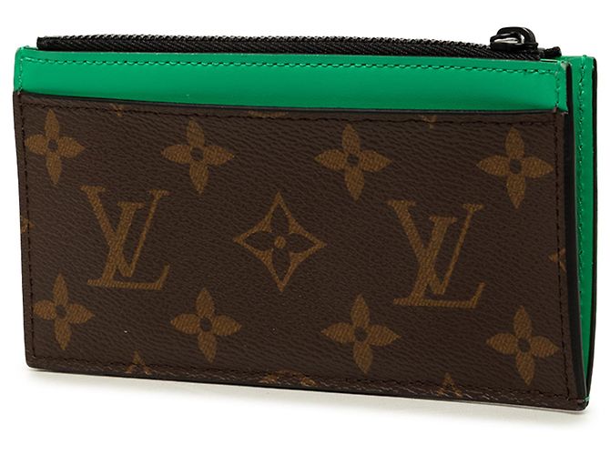 Portacarte e monete Louis Vuitton Brown Monogram Macassar Marrone - vista 2