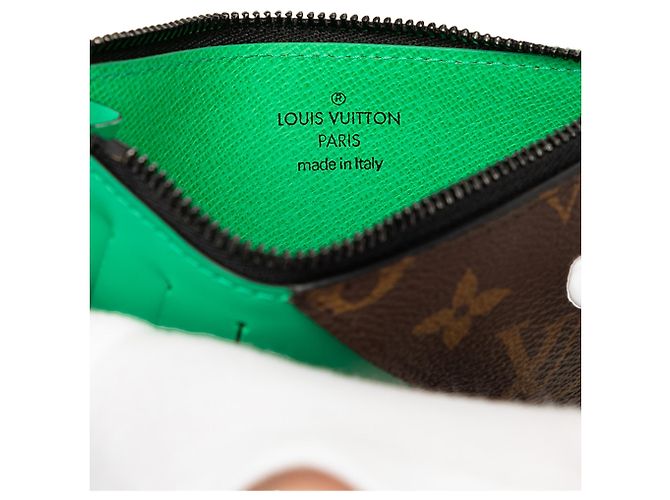 Portacarte e monete Louis Vuitton Brown Monogram Macassar Marrone - vista 5