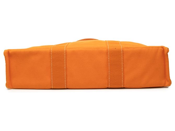 Hermès Orange Canvas Fourre Tout MM Laranja - vista 3
