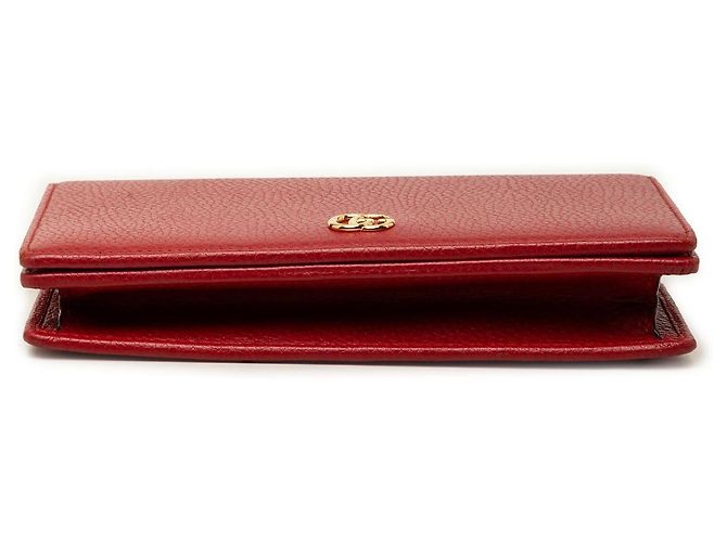 Gucci Red GG Marmont Leder-Wallet mit Kette Rot - Ansicht 3