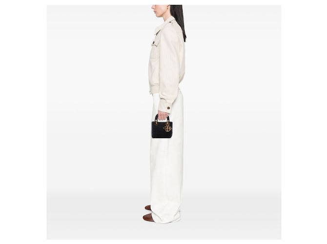 Autre Marque Dior Black Mini Nylon Microcannage Lady Dior Nero - vista 6