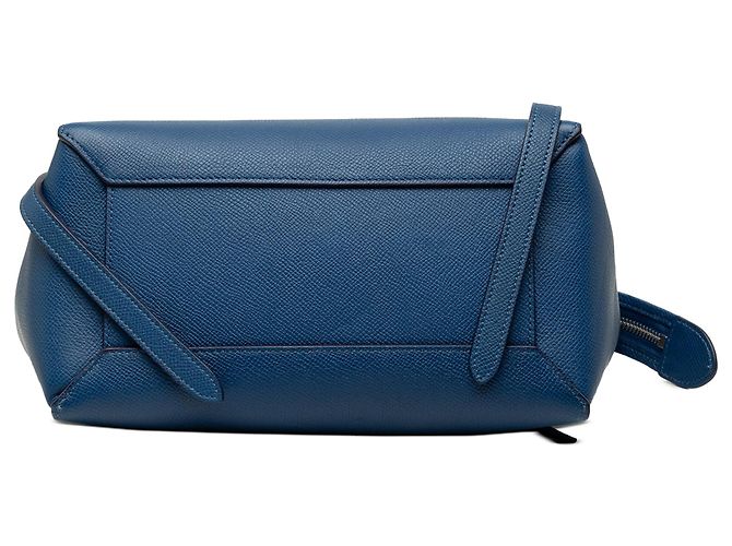 Belt Bag Céline Celine Gürteltasche aus blauem micro-genarbtem Kalbsleder - Ansicht 3