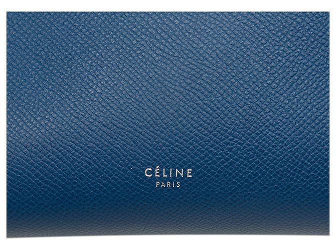 Belt Bag Céline Celine Gürteltasche aus blauem micro-genarbtem Kalbsleder - Ansicht 5