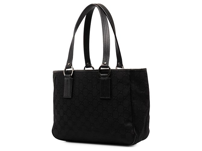 Borsa Tote Gucci in tela GG nera Nero - vista 2