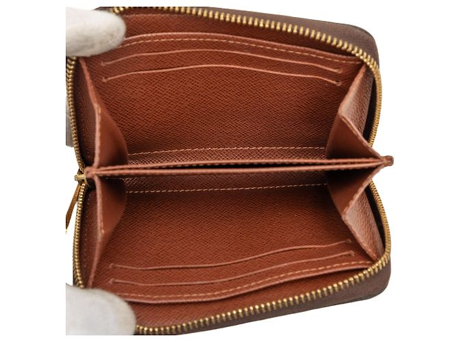 Portamonete Zippy Coin Monogram Marrone Louis Vuitton - vista 4