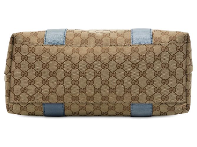 Gucci Beige Medium GG Canvas Bamboo Libeccio Tote - Ansicht 3