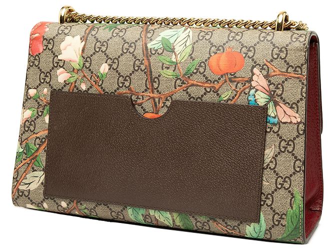 Borsa a tracolla Gucci Beige Medium GG Supreme Tian Padlock - vista 2