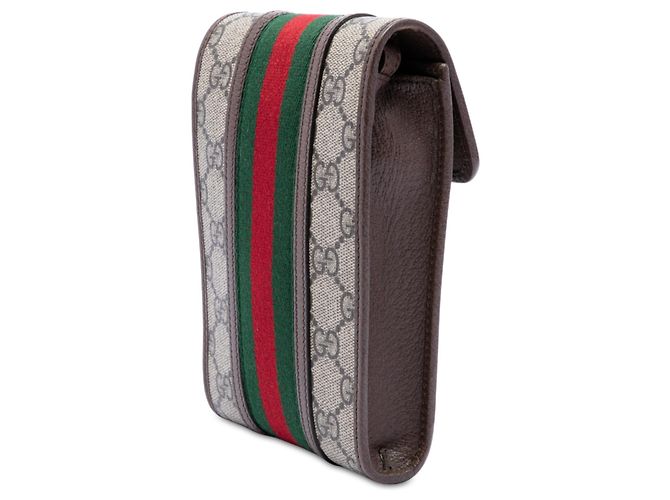 Gucci Mini Borsa a Tracolla Ophidia Web GG Supreme Beige - vista 2