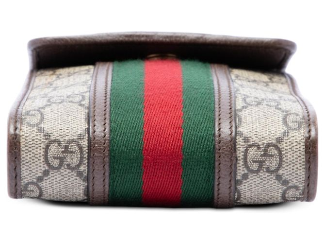 Gucci Mini Borsa a Tracolla Ophidia Web GG Supreme Beige - vista 3