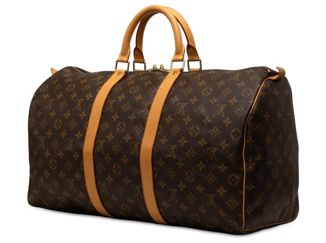 Louis Vuitton Brown Monogram Keepall 50 Castaño - vista 2