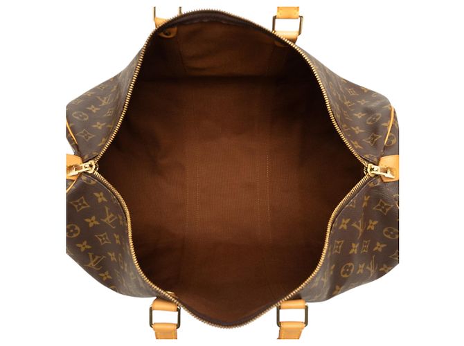 Louis Vuitton Brown Monogram Keepall 50 Castaño - vista 4