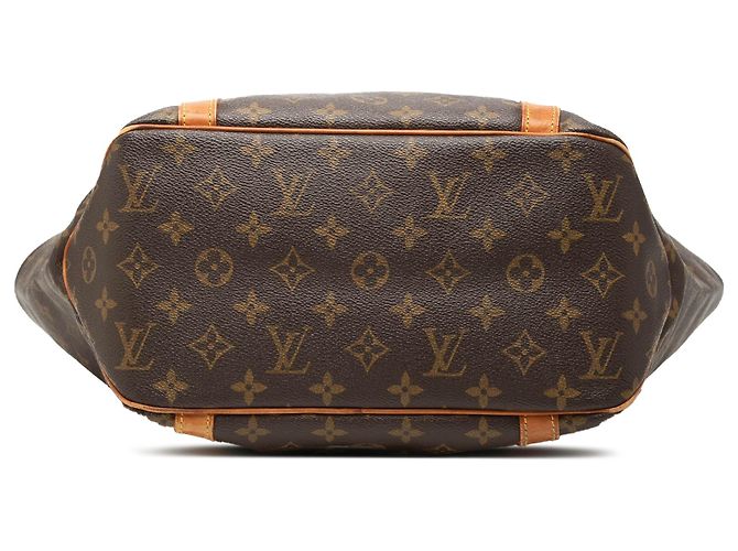 Louis Vuitton Brown Monogram Sac Shopping Marrom - vista 3
