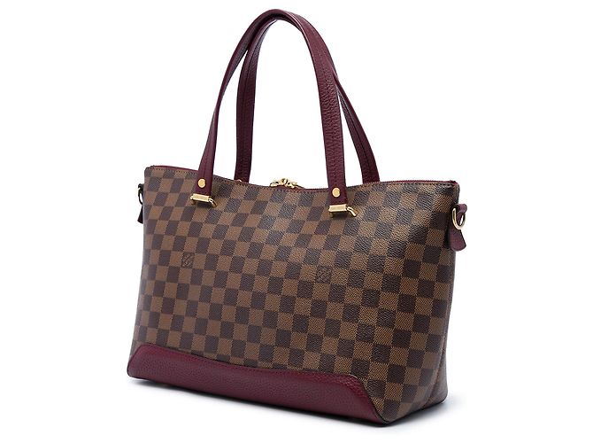 Louis Vuitton Brown Damier Ebene Hyde Park Marrone - vista 2