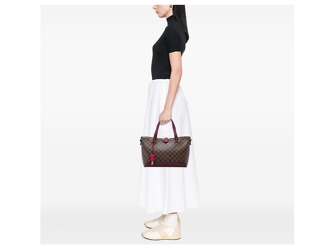 Louis Vuitton Brown Damier Ebene Hyde Park Marrone - vista 5