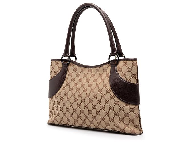 Tote Gucci in tela GG beige - vista 2