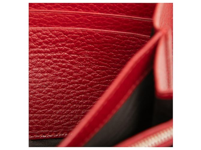 Portafoglio Dionysus con catena Gucci in pelle di vitello rossa Rosso - vista 5