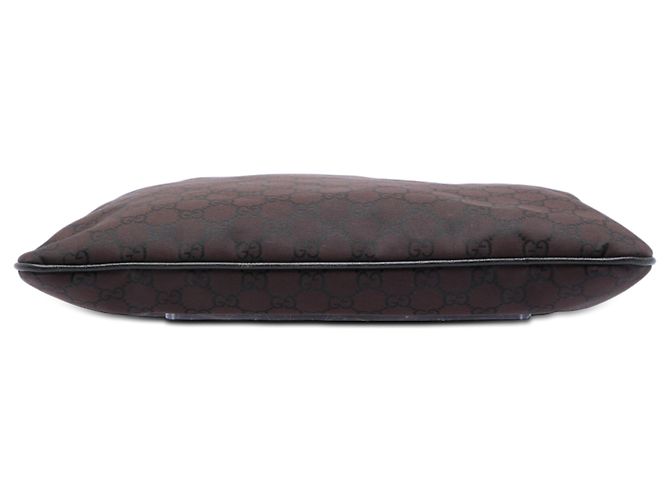Bolso Tote Gucci de nailon GG marrón Castaño Marrón oscuro - vista 3