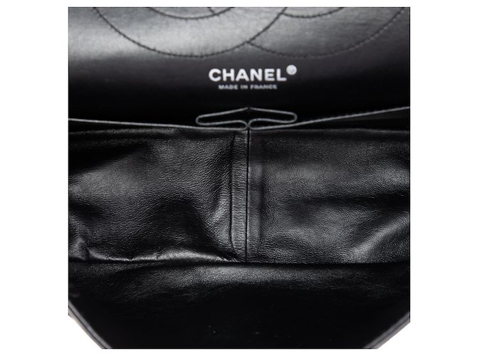 Chanel Black Quilted Aged Calfskin Reissue 2.55 Double Flap 227 Nero - vista 4