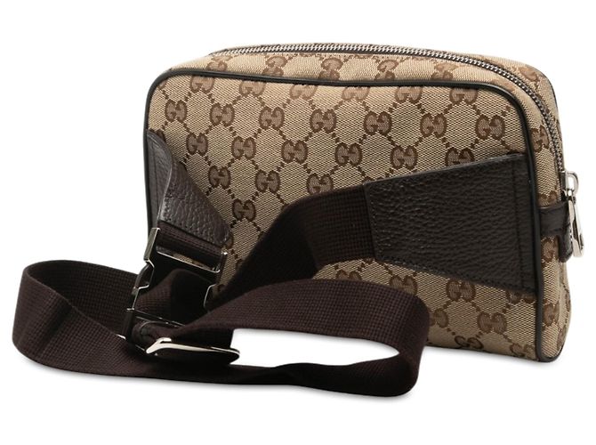 Gucci Gürteltasche aus beigem GG Canvas - Ansicht 2
