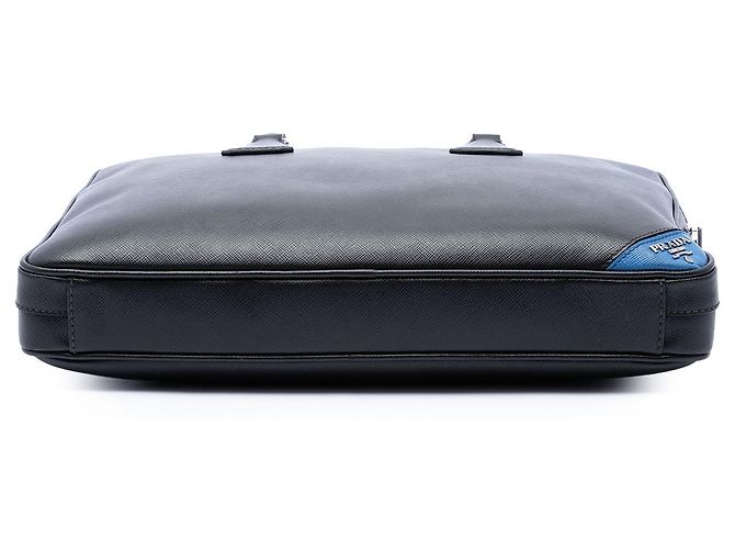 Borsa Business Prada in Saffiano Nera Nero - vista 3