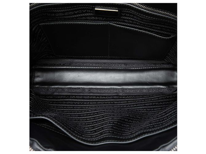 Borsa Business Prada in Saffiano Nera Nero - vista 4