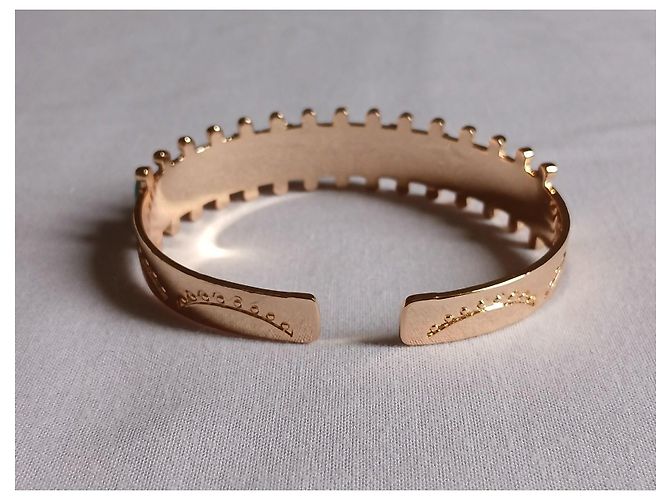 Hipanema Set Bracciale Rigido e Anello Colorato Multicolore D'oro Turchese - vista 5